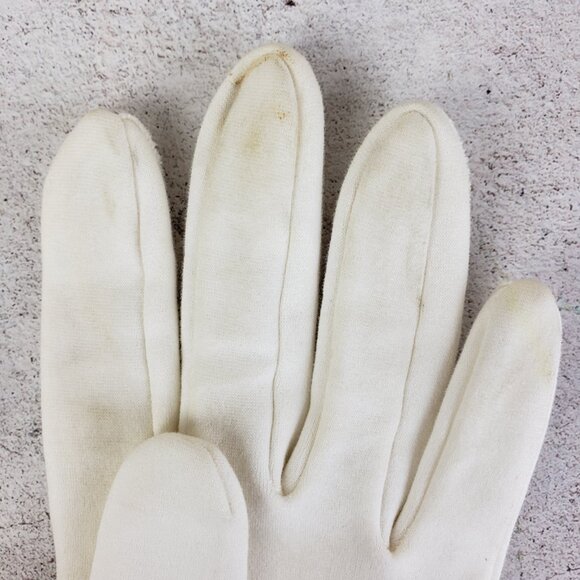 Vintage TONI Import Co Japan White Gloves 50s 60s size 7 - Picture 9 of 9